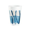 Dart® J Cup® Cup Insulated 32 OZ Polystyrene Foam Blue Impulse 500/Case