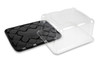 DisplayCake® 1/8 Sheet Cake Container & Lid Combo With Dome Lid 11X9X5 IN PET Black Clear 100/Case