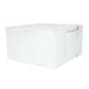 Easy Lock Cake Box 9X9X5 IN SUS Paperboard CRB White Square Lock Corner 1-Piece 100/Bundle