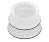 DisplayCake® Cake Container & Lid Combo 7 IN Clear Shallow 180/Case