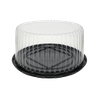 Cake Container & Lid Combo With Dome Lid 9X5 IN Clear Deep Double-Layer 50/Case