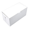 Babka Cake Loaf Box 8X4X4 IN Clay-Coated Kraft Board White Kraft Rectangle Lock Corner Tuck Top 250/Bundle