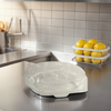 Pie Hinged Container With Dome Lid 10 IN OPS Clear Round Shallow 100/Case