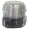Bakery Container & Lid Combo With Flat Rosedome Lid 12X2.25 IN PET Black Clear 25/Case