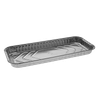 Danish Pan 12X5 IN Aluminum Silver Rectangle Ribbed Sidewall 500/Case