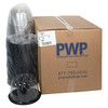 Cake Container & Lid Combo With Dome Lid 5.25 IN PET Clear Black Round Swirl 100/Case