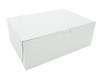 Bakery Box 11X8X4 IN SBS Paperboard White Rectangle 100/Case