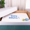 Bakery Box 26X18.5X4 IN White 2-Piece 25/Case