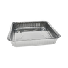 Cake Pan 32.2 OZ 8X8 IN Aluminum Silver Square Full Curl 300/Case