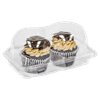 Cupcake Hinged Container With Dome Lid Jumbo 2 CT 8X5.25X3.8 IN PET Clear 220/Case
