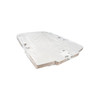 Bakery Box 12X12X6 IN Clay-Coated Kraft Board White Kraft Square Lock Corner Tuck Top 50/Case