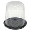 Bakery Container & Lid Combo 6.75X6.25 IN PET Black Clear 160/Case