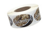 Oatmeal Bakery Flavor Label 1.25X2 IN Oval Paper 4 Color Process 500 Count/Roll 5 Rolls/Sleeve