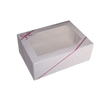 String Ensemble Cake Box 12X12X5 IN Paper White Square With Window 100/Case