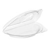 Essentials SureLock Half Pie Hinged Container With Dome Lid 8.8125X5.1875X1.875 IN RPET Clear Round 250/Case
