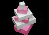 Bakery Box 9X9X3 IN Pink Square 100/Case