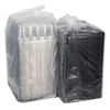 RoseDome Cake Container & Lid Combo With Dome Lid 1/4 Size 15X11X5 IN PET Clear Black Rectangle Short Tab 65/Case