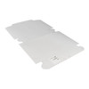 Bakery Box 8X8X2.5 IN Clay-Coated Kraft Board White Kraft Square Lock Corner Tuck Top 250/Bundle