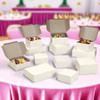 Cupcake Container Insert 14X19 IN 24 Compartment White Rectangle 100/Case