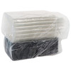 RoseDome 1/8 Sheet Cake Container & Lid Combo With Dome Lid 11X9X4.25 IN PET Clear Black Rectangle Long Tab 50/Case