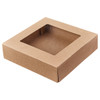 Victoria Bay Cake Box 10X10X2.5 IN Kraft With Window 200/Case
