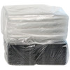 RoseDome Cake Container & Lid Combo With Dome Lid 1/8 Size 11X9X5 IN PET Clear Black Rectangle Long Tab 50/Case