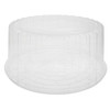 Showcake Cake Container & Lid Combo With High Dome Lid 10 OZ 12X5 IN OPS Clear Round 55/Case
