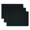 Report Cover Black Pressboard Prong Fastener 1/Each