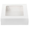 Victoria Bay Cake Box 8X8X2.5 IN White With Window 200/Case