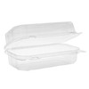 Loaf Hinged Container With Dome Lid 9X5.5X3.2 IN RPET Clear Rectangle 220/Case