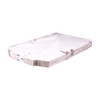 Bakery Box 12X12X4 IN Clay-Coated Kraft Board White Kraft Square Lock Corner Tuck Top 100/Bundle