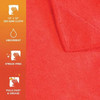 HOSPECO® Smart Choice Cleaning Cloth 30GM Microfiber Red 300 GSM 12 Count/Pack 20 Packs/Case