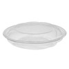 Bowl & Lid Combo With Dome Lid 40 OZ RPET Clear Swirl Design Round Hinged 100/Case
