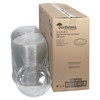 Bowl & Lid Combo With Dome Lid 40 OZ RPET Clear Swirl Design Round Hinged 100/Case