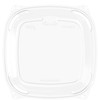 Dart® PresentaBowls Pro® Lid Flat 8.1X1 IN 1 Compartment PP Clear For 24-32-48-64 OZ Bowl 63 Count/Pack 4 Packs/Case