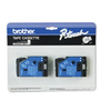 P-Touch® Printer Ink Cartridge Black White .5 IN Letters 2/Pack