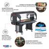 Versa Serving Counter Black Food Bar 1/Each