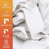 Best Rags Washcloth 25 LB Cotton White New 25/Case
