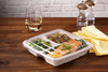 Lid Flat 9X9X1.04 IN PET Clear Square For Bowl 300/Case