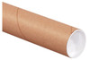 Mailing Tube 2.5X26 IN Kraft End Cap 34/Case