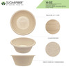 16 OZ Pulp Fiber Round Shallow 500/Case