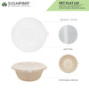 16 OZ Pulp Fiber Round Shallow 500/Case