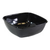 Catering Bowl 320 OZ PET Black Square 25/Case
