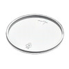 Lid Flat Plastic Translucent For 8 OZ Bowl No Hole Vented 1000/Case