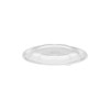 The BOTTLEBOX ® Rose Bowl Lid Dome 6.8X0.75 IN 1 Compartment RPET Clear Round For 24-48 OZ Bowl Closing Tabs 300/Case