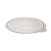 Lid Dome 8.5 IN 1 Compartment PP Clear Round For 24-48 OZ Bowl Unhinged Anti-Fog 150/Case