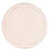 Dinex® Lid Flat 2.06X0.25 IN 1 Compartment PS White Round For Soup Bowl Unhinged 1000/Case