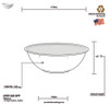 Bowl 160 OZ PP White 25/Case