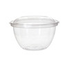 Salad Bowl & Lid Combo 18 OZ PLA Clear 150/Case