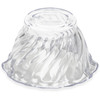 Bowl 5 OZ SAN Clear Swirl Design Petal & Tulip 96/Case